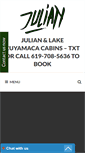 Mobile Screenshot of juliancabins.com